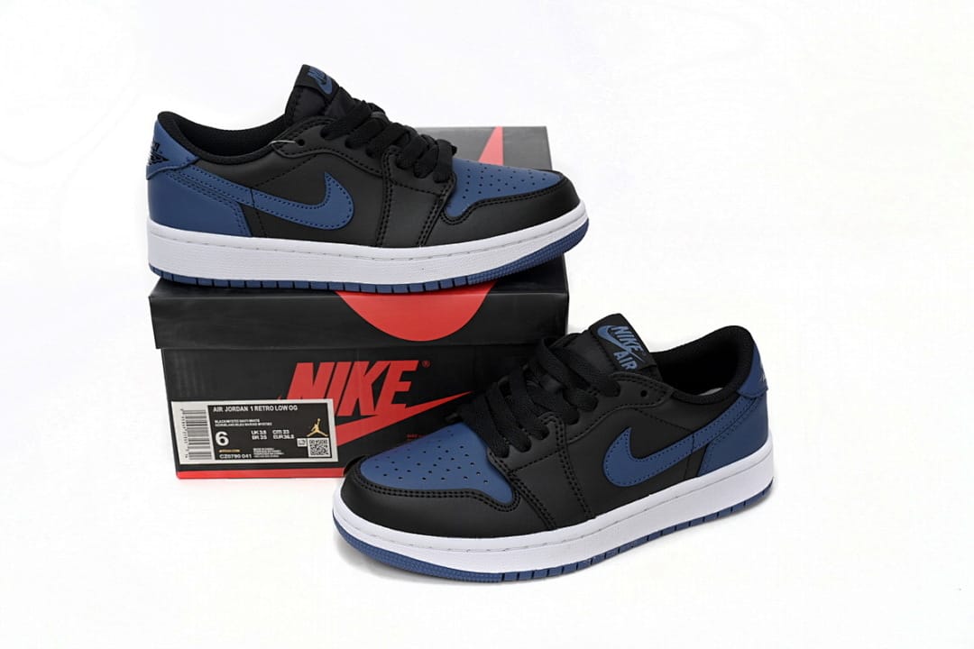 Air Jordan 1 Low Black Blue