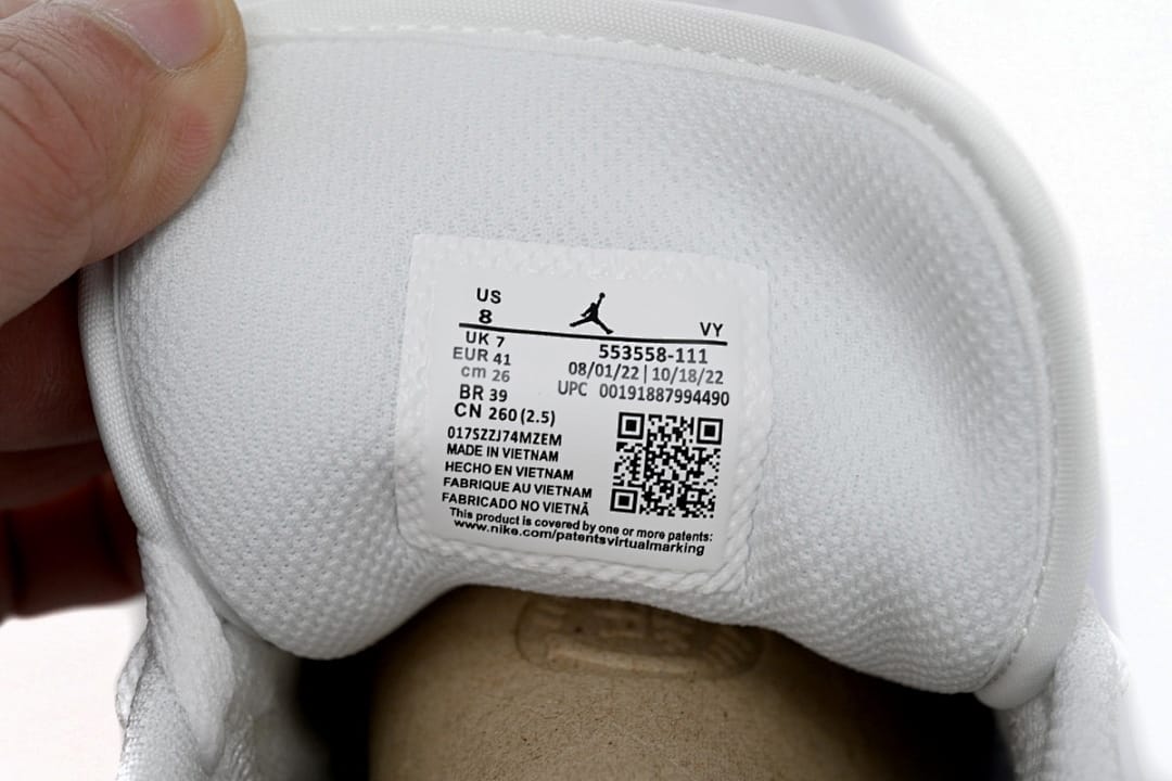 Air Jordan 1 Low White Pure Platinum
