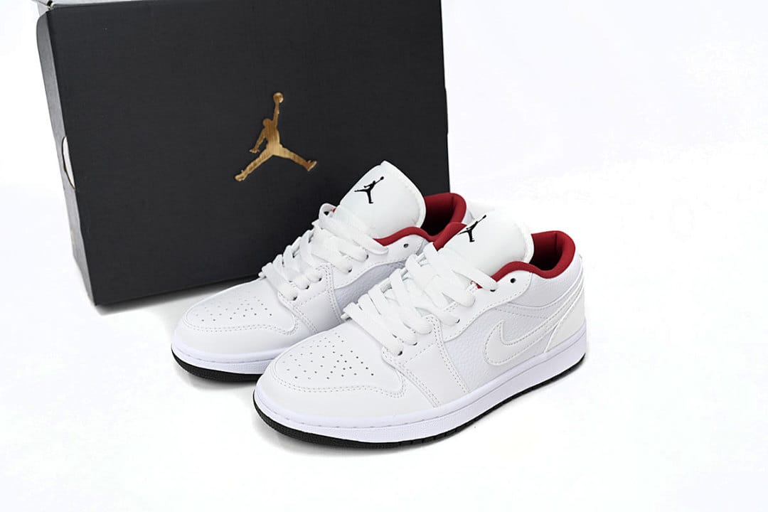 Air Jordan 1 Low All-white Red