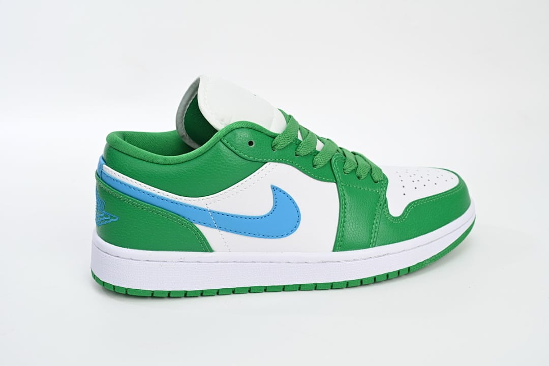 Air Jordan 1 Low White Green Blue