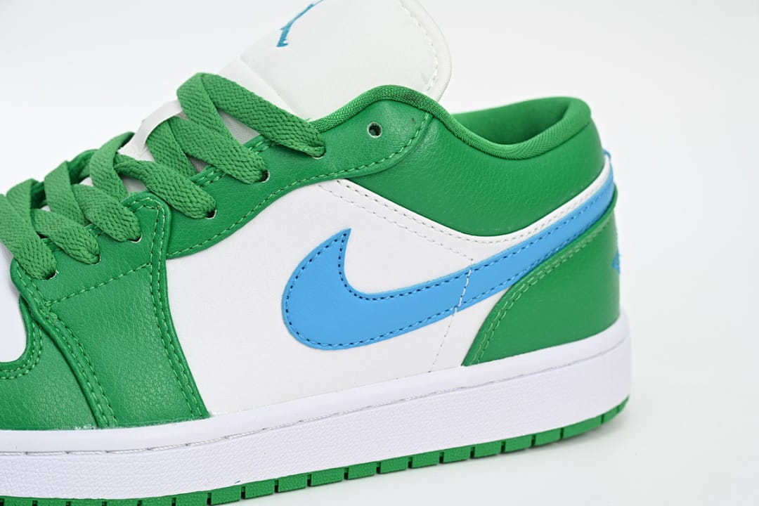 Air Jordan 1 Low White Green Blue