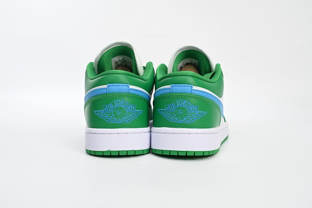 Air Jordan 1 Low White Green Blue