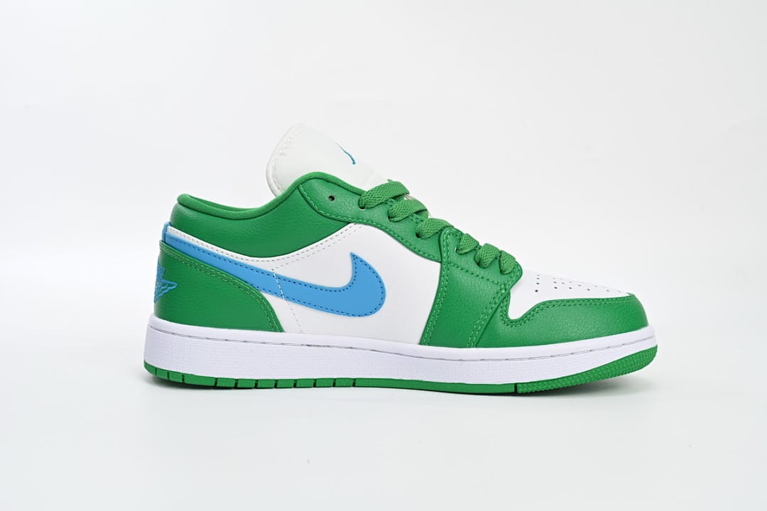Air Jordan 1 Low White Green Blue