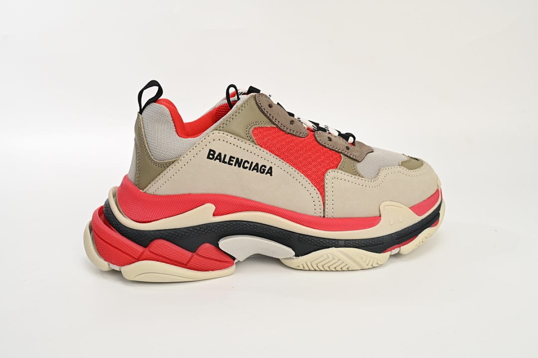 Balenciaga Triple S Red White Dark Grey