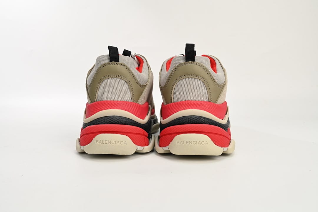 Balenciaga Triple S Red White Dark Grey