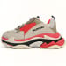 Balenciaga Triple S Red White Dark Grey