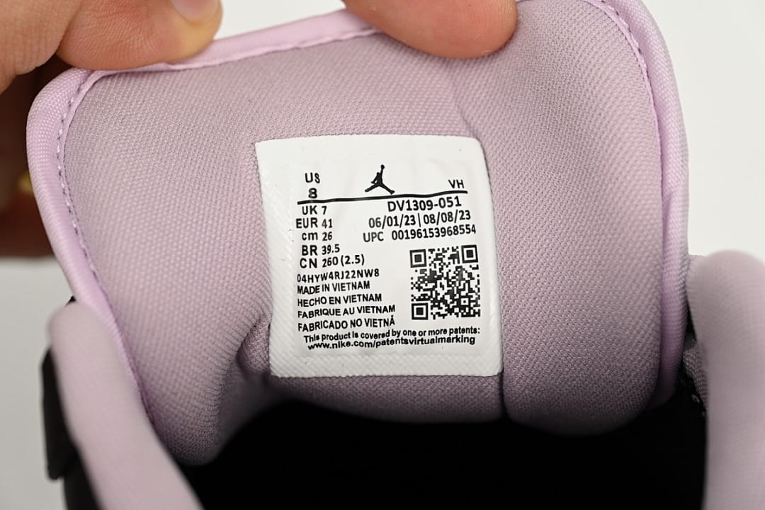 Air Jordan 1 Low Black Purple