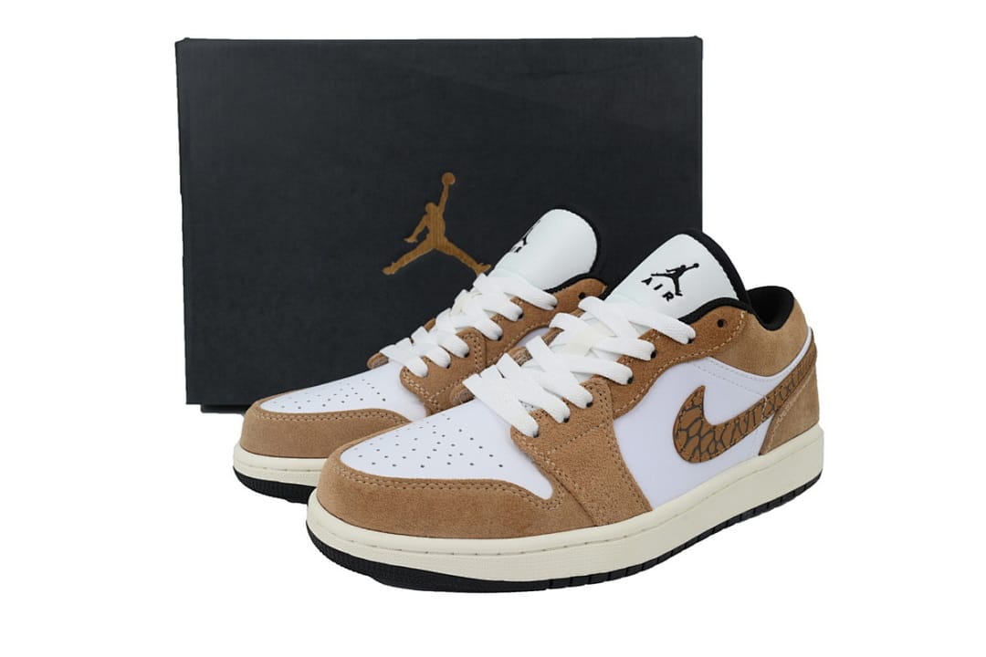 Air Jordan 1 Low White Brown