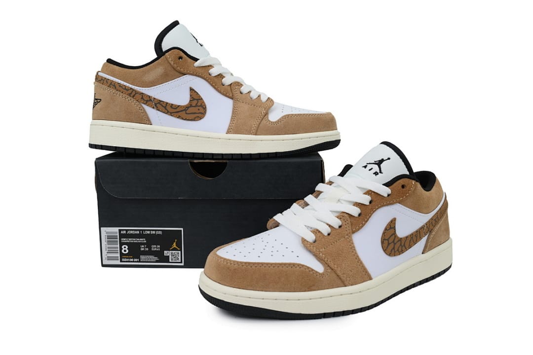 Air Jordan 1 Low White Brown