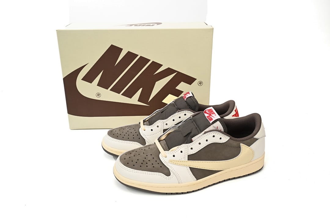 Air Jordan 1 Low White Brown Barb (Colorway 4)
