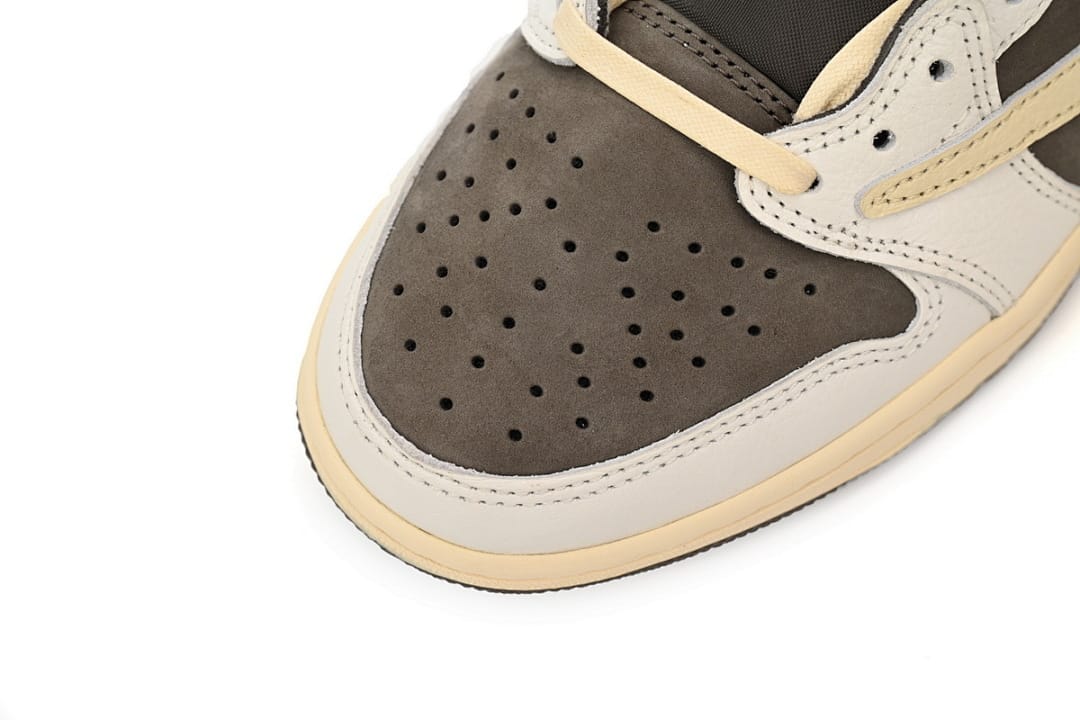 Air Jordan 1 Low White Brown Barb (Colorway 4)