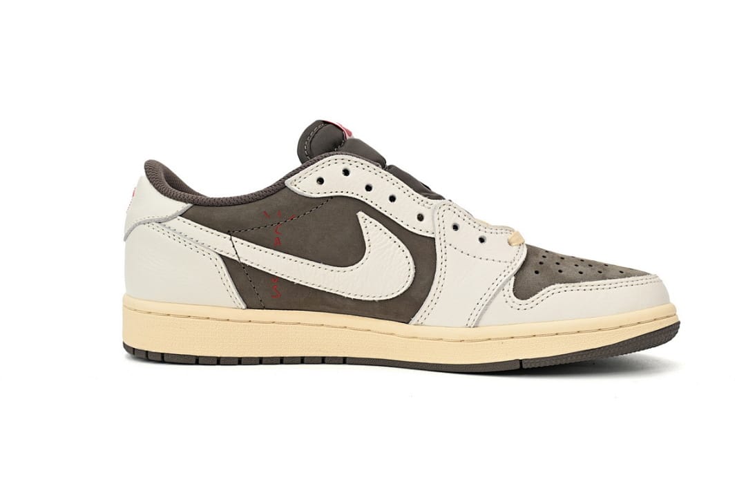 Air Jordan 1 Low White Brown Barb (Colorway 4)