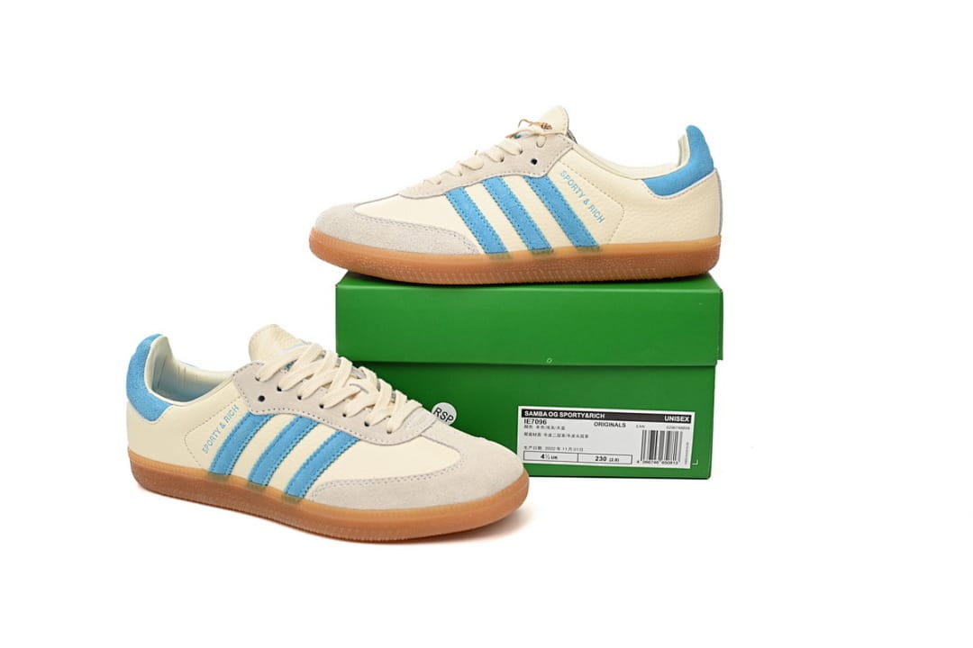 Adidas Samba OG White Blue (Colorway 2)
