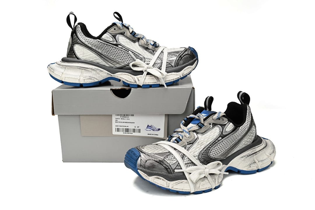 Balenciaga 10th Gen Distressed White Blue