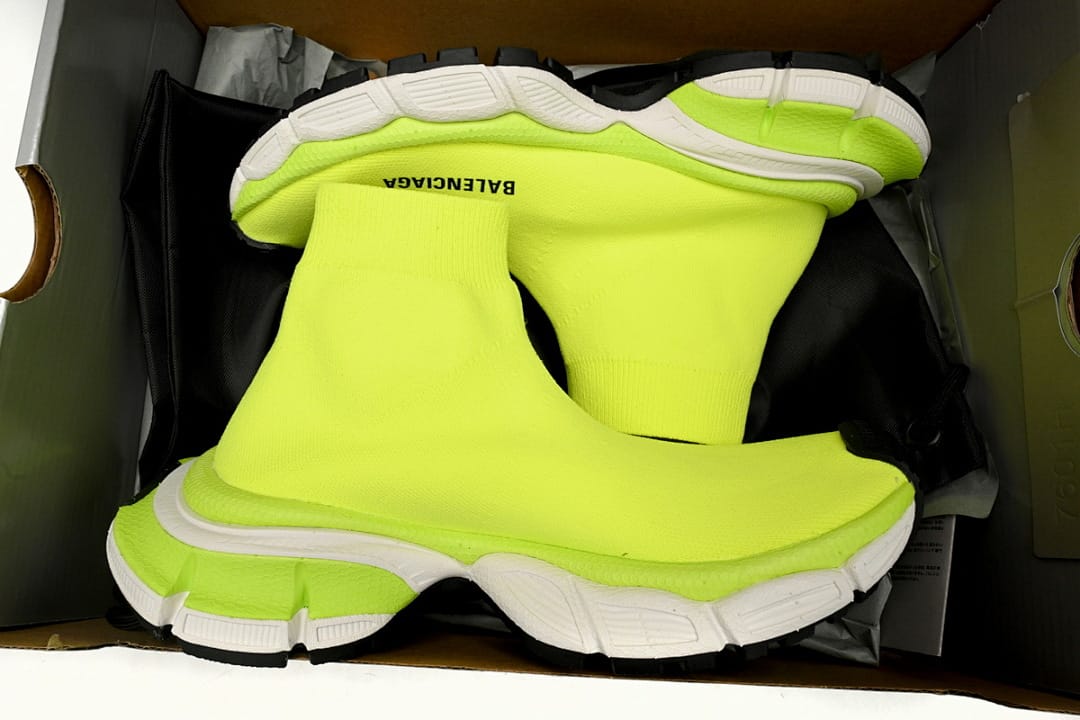 Balenciaga 10th Gen Sock Edition Purple Black Fluorescent Green