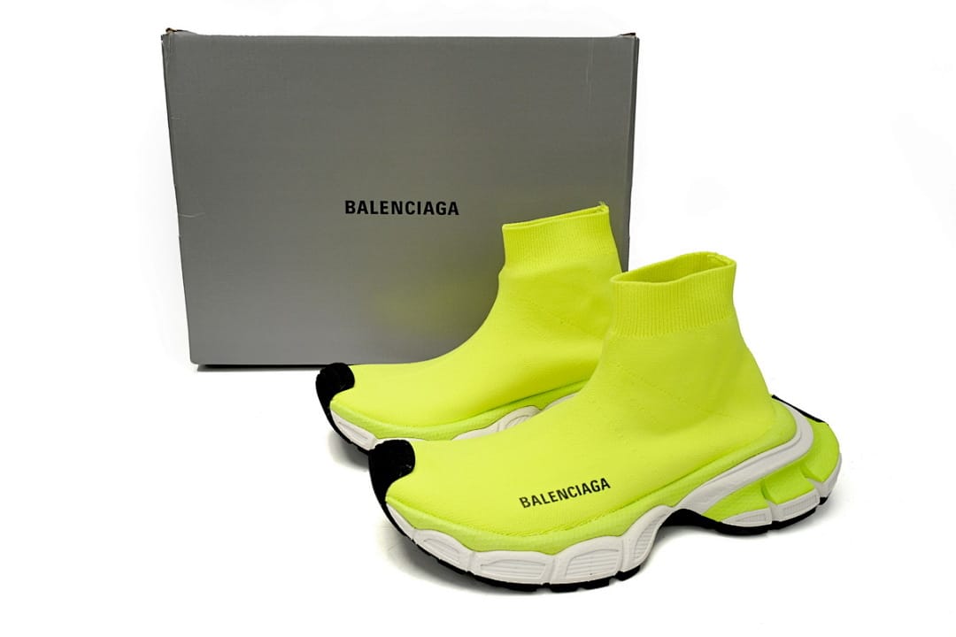 Balenciaga 10th Gen Sock Edition Purple Black Fluorescent Green