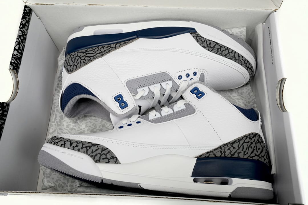 Air Jordan 3 OG White Navy Cement