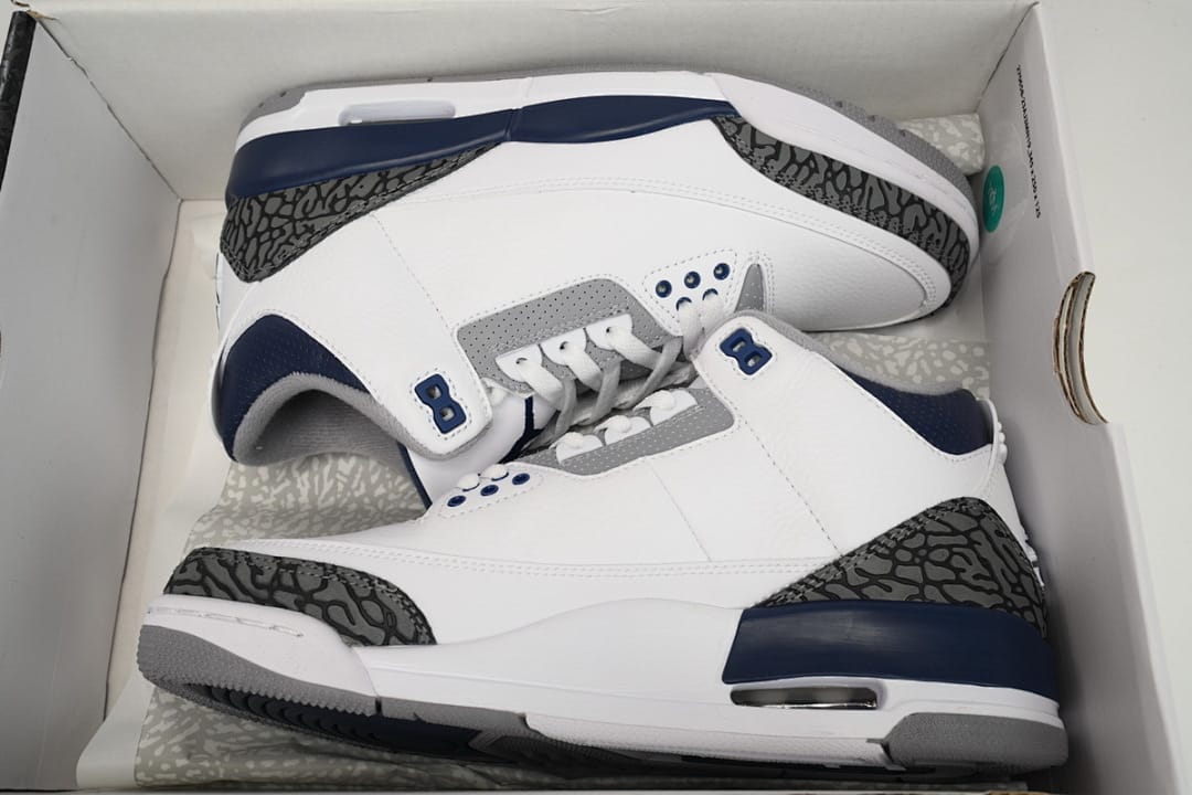 Air Jordan 3 Retro White Navy Cement