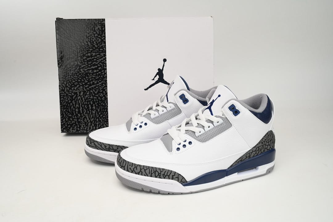 Air Jordan 3 Retro White Navy Cement