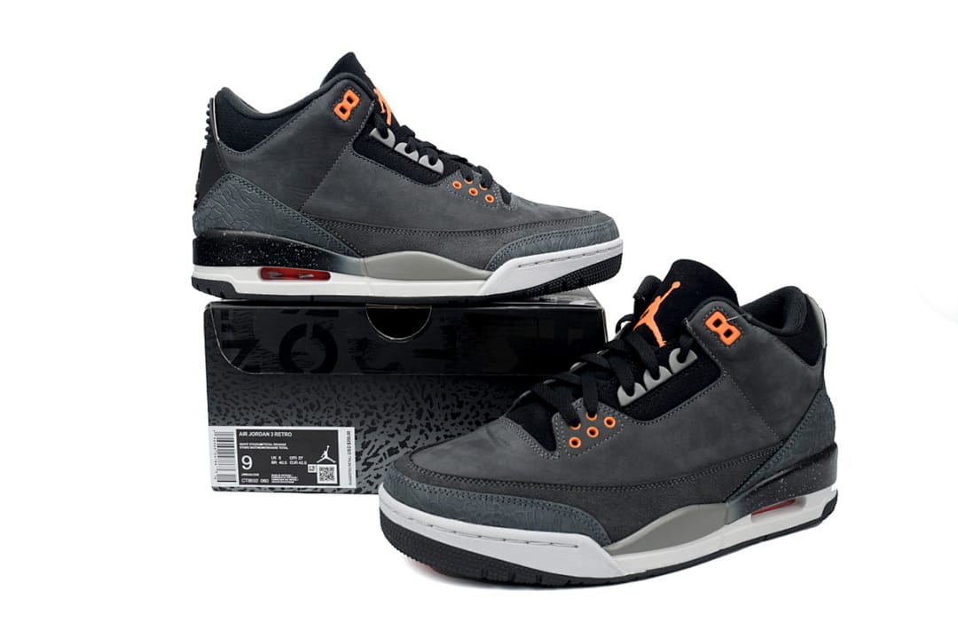 Air Jordan 3 Retro Grey Black