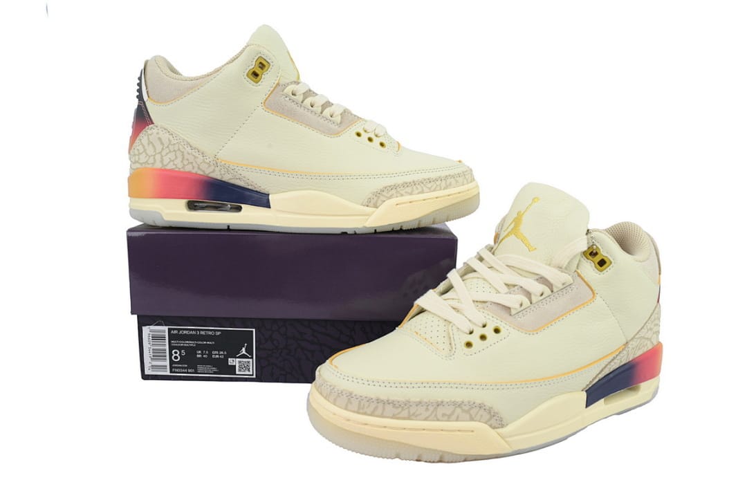 Air Jordan 3 Retro Blue Red (Colorway 4)