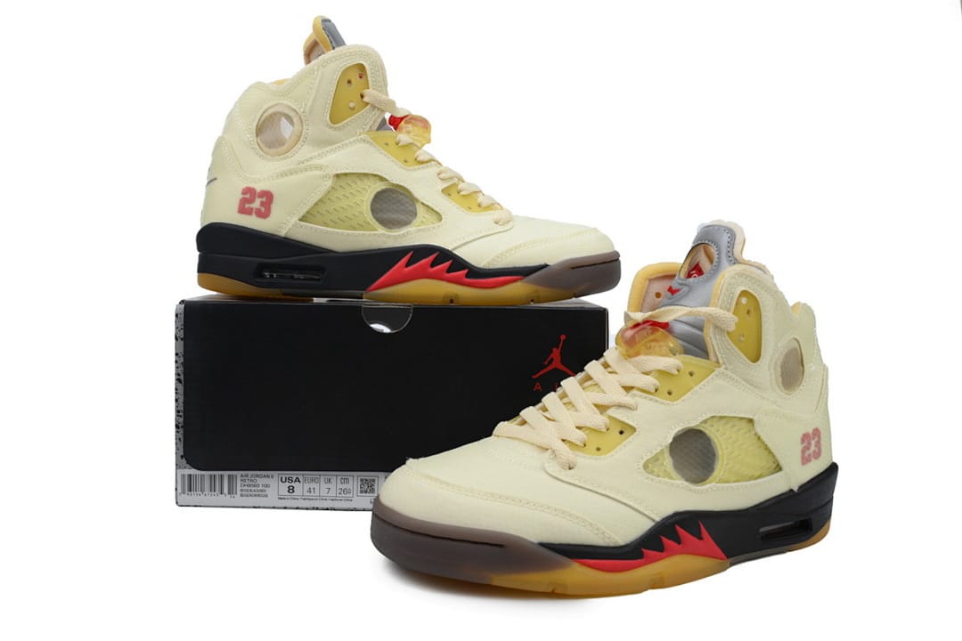 Air Jordan 5 Retro x OFF White OFF WHITE White