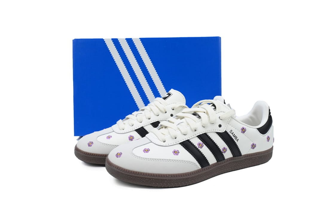 Adidas Samba OG White Floral Embroidery