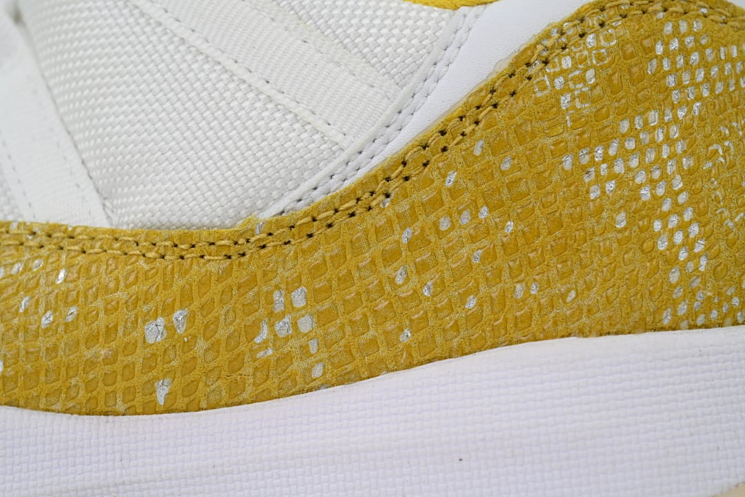 Air Jordan 11 Retro Low x OFF White Low WMNS “Yellow Snakeskin