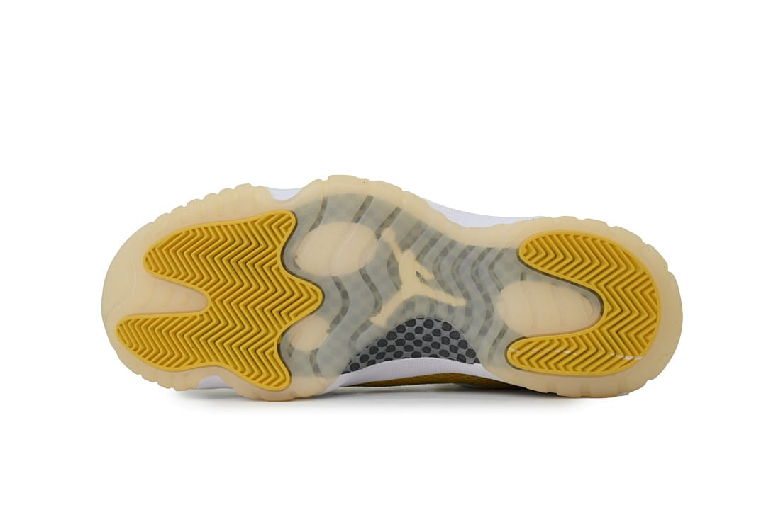 Air Jordan 11 Retro Low x OFF White Low WMNS “Yellow Snakeskin