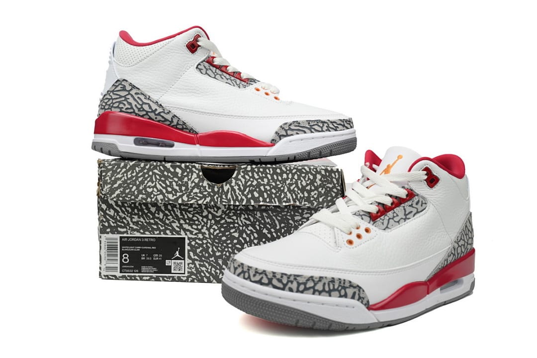 Air Jordan 3 Retro Cardinal Red (Colorway 2)