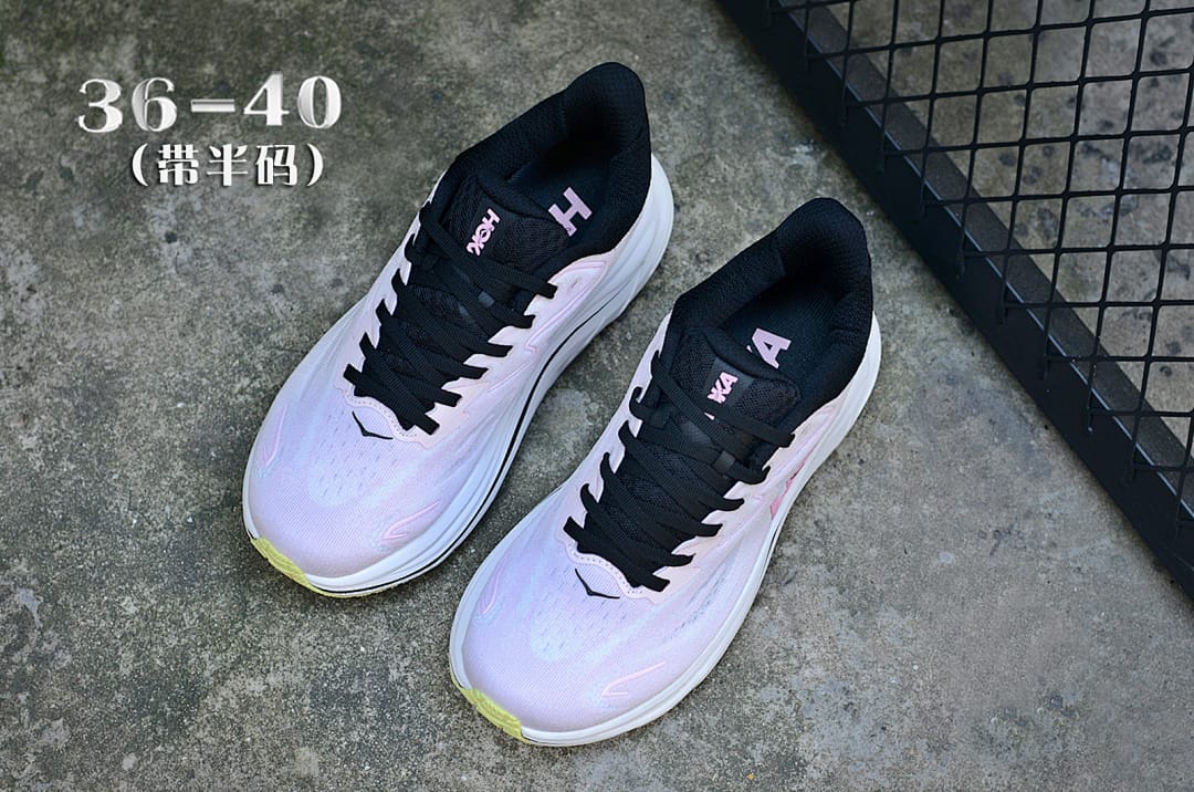 HOKA Clifton 10 'White Pink Black'