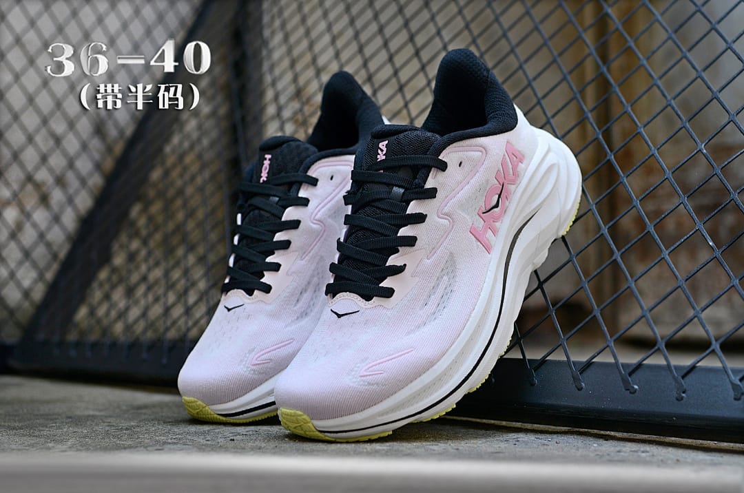HOKA Clifton 10 'White Pink Black'