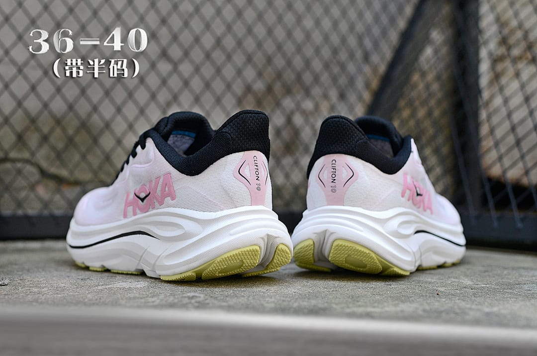 HOKA Clifton 10 'White Pink Black'