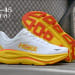 HOKA Bondi 9 'White Yellow'