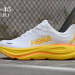 HOKA Bondi 9 'White Yellow'