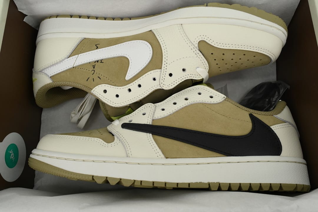 Air Jordan 1 Low Black, White, Green