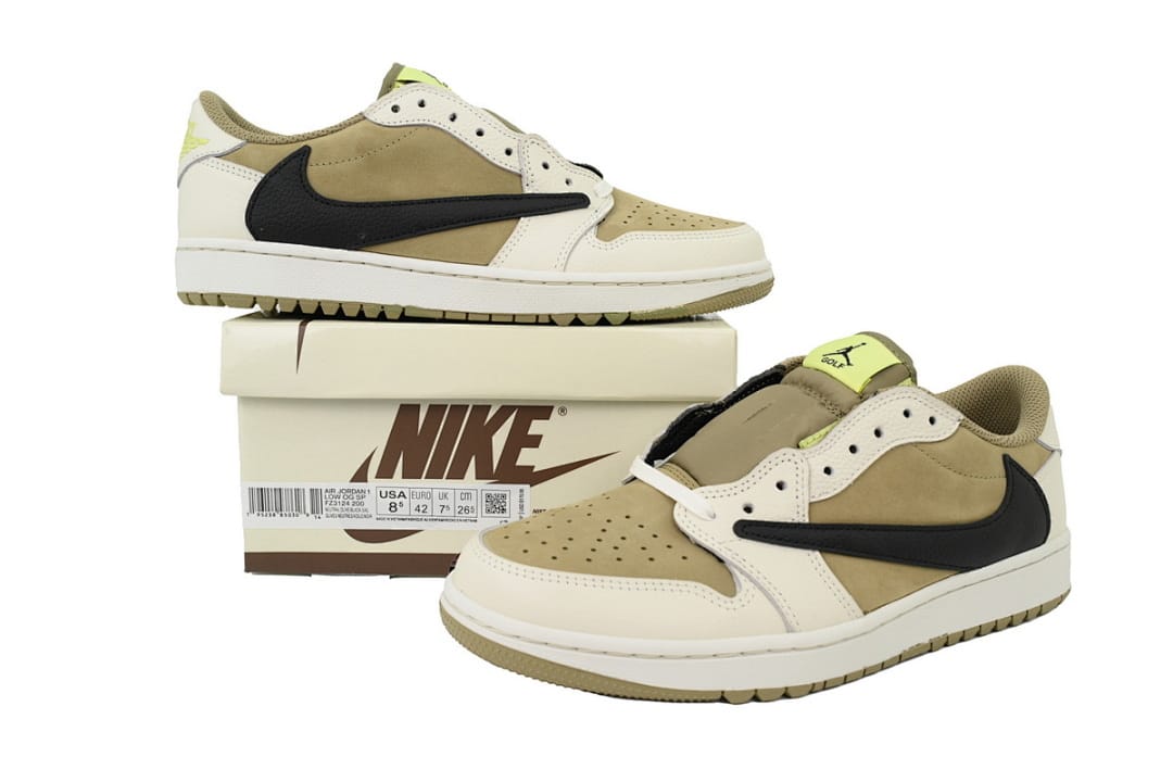 Air Jordan 1 Low Black, White, Green