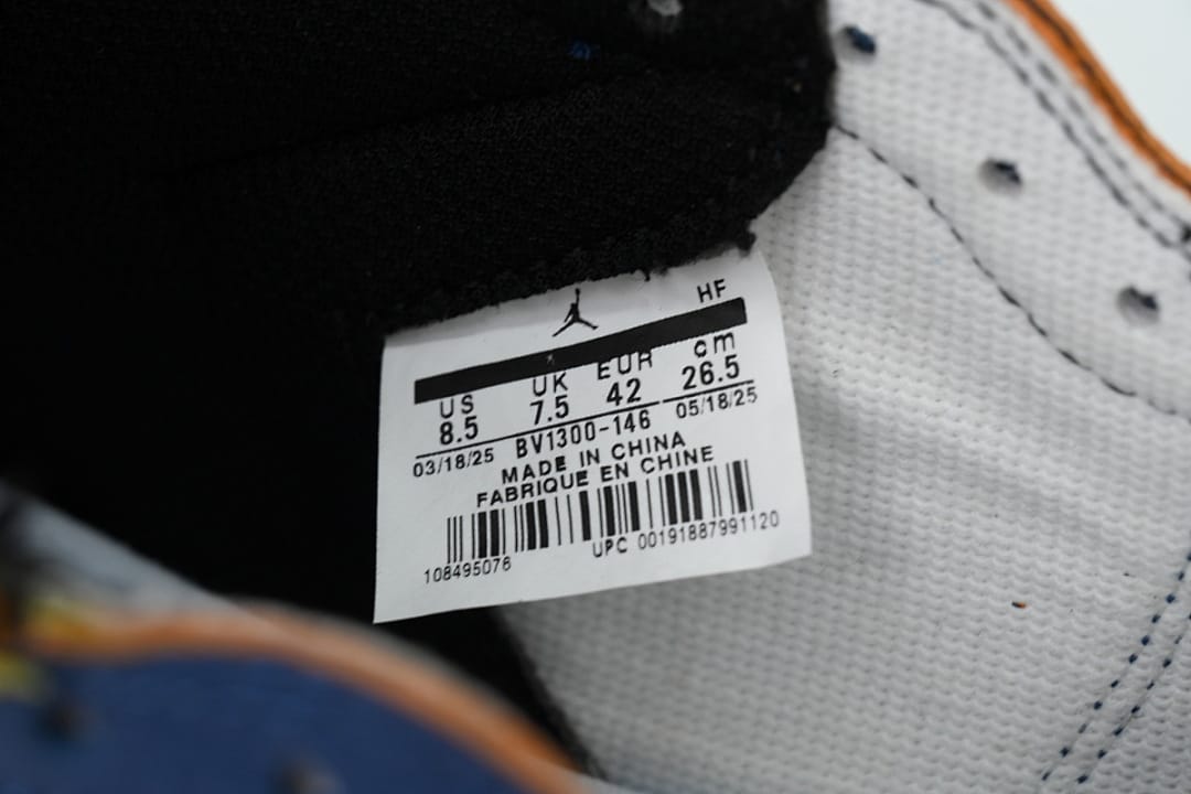 Air Jordan 1 Retro High OG Blue Toe (Colorway 3)