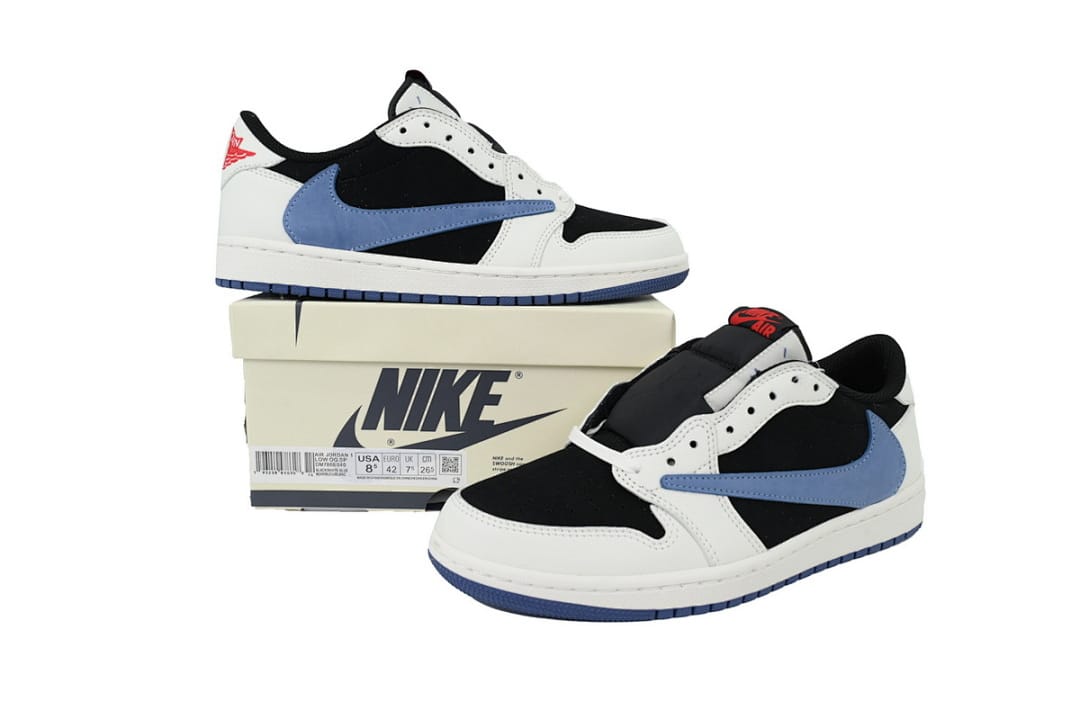Air Jordan 1 Low Black White Blue