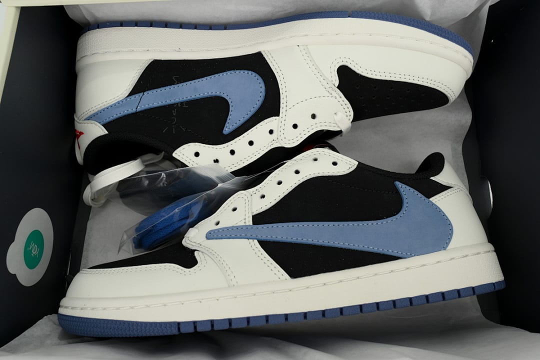 Air Jordan 1 Low Black White Blue