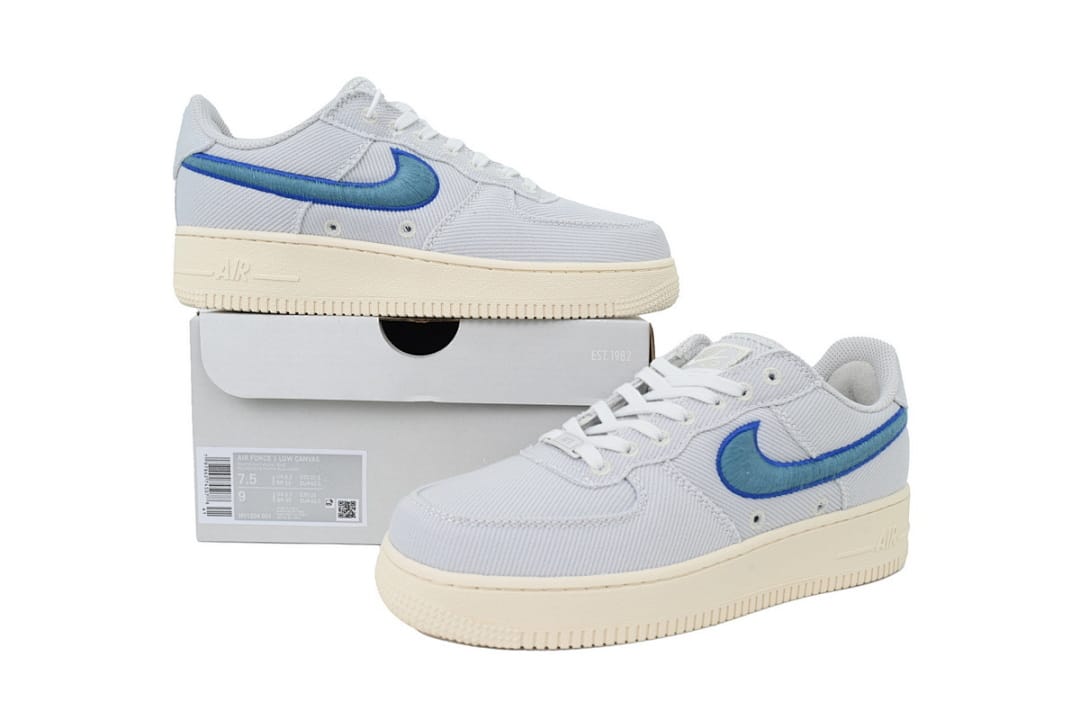 Nike Air Force 1 Low x QF Edition Canvas Pack - Photon Dust Game Royal