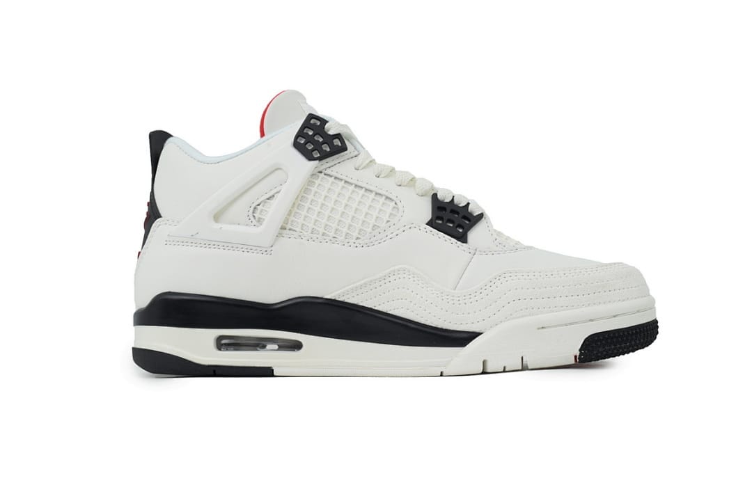 Air Jordan 4 Retro White Black And Red (Colorway 2)