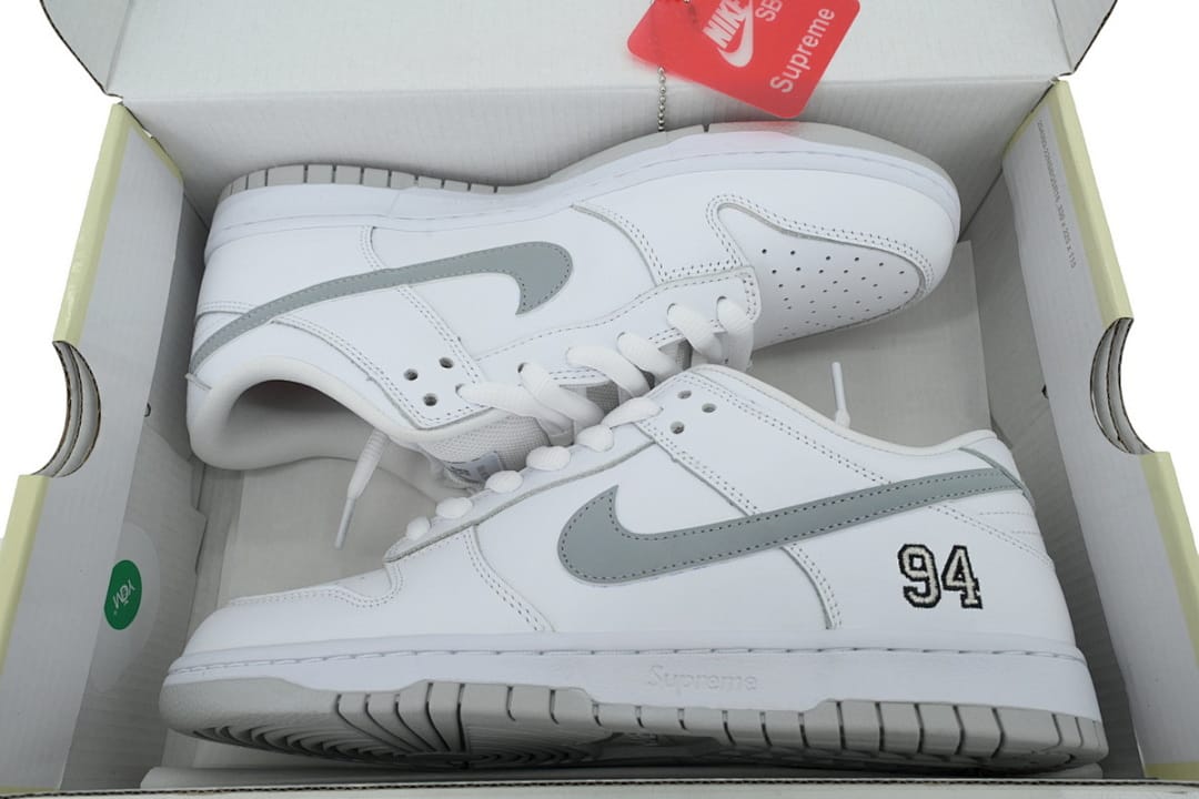 Nike Dunk Low SB CA Edition White Metallic Silver