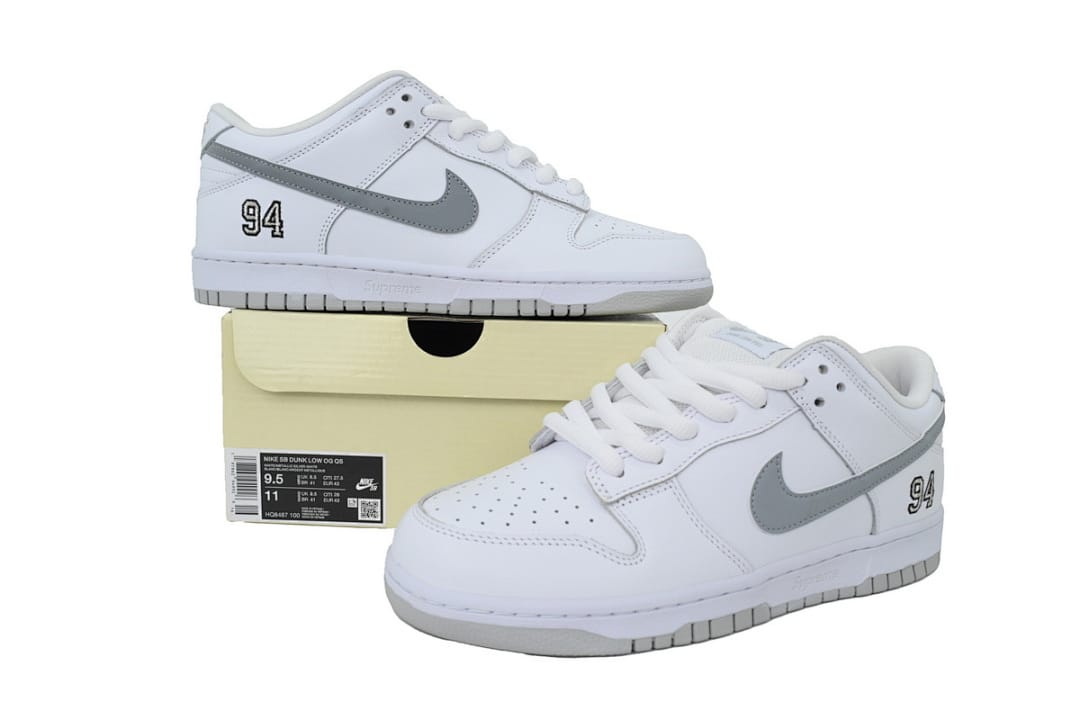 Nike Dunk Low SB CA Edition White Metallic Silver