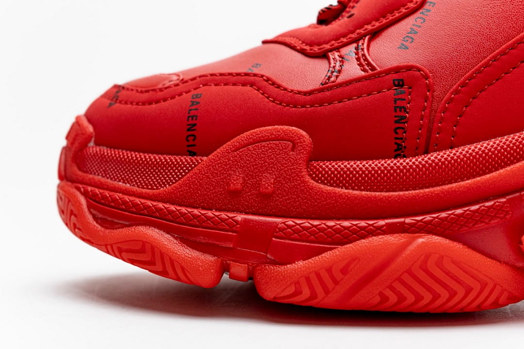Balenciaga Triple S Letter Bright Red