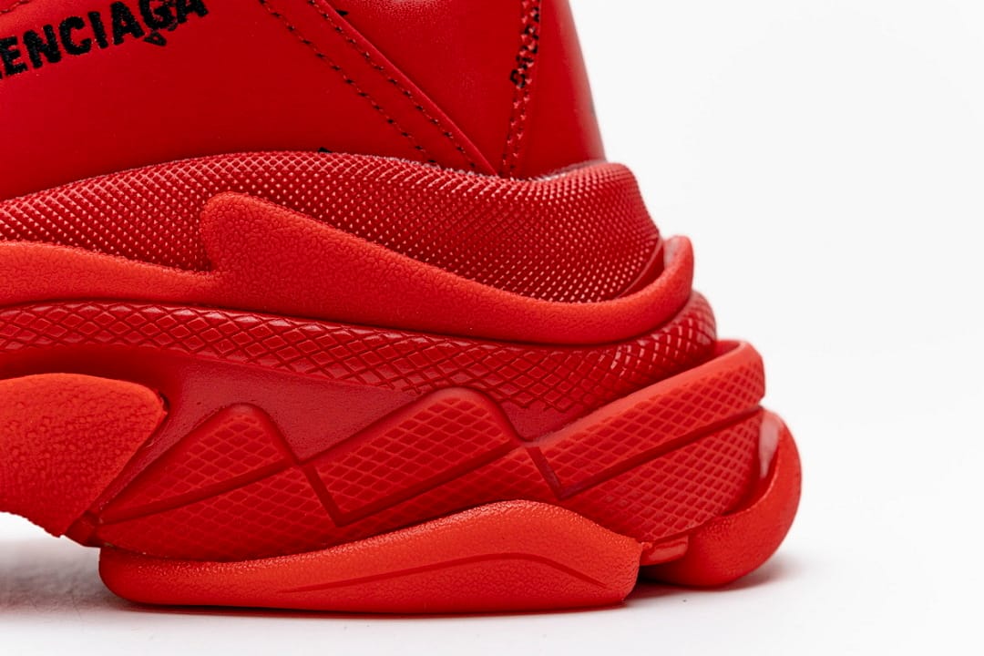 Balenciaga Triple S Letter Bright Red