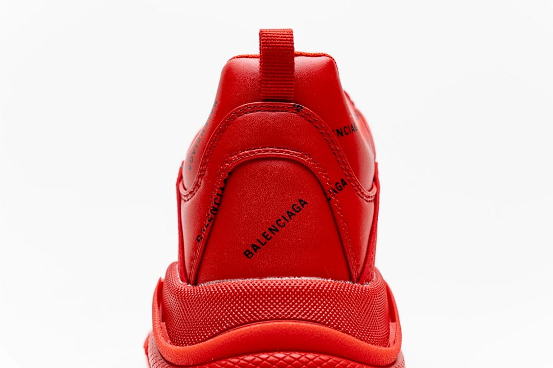 Balenciaga Triple S Letter Bright Red