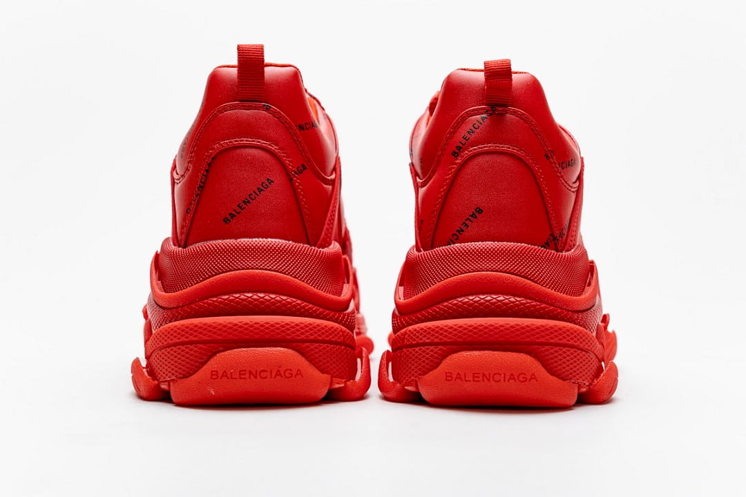 Balenciaga Triple S Letter Bright Red