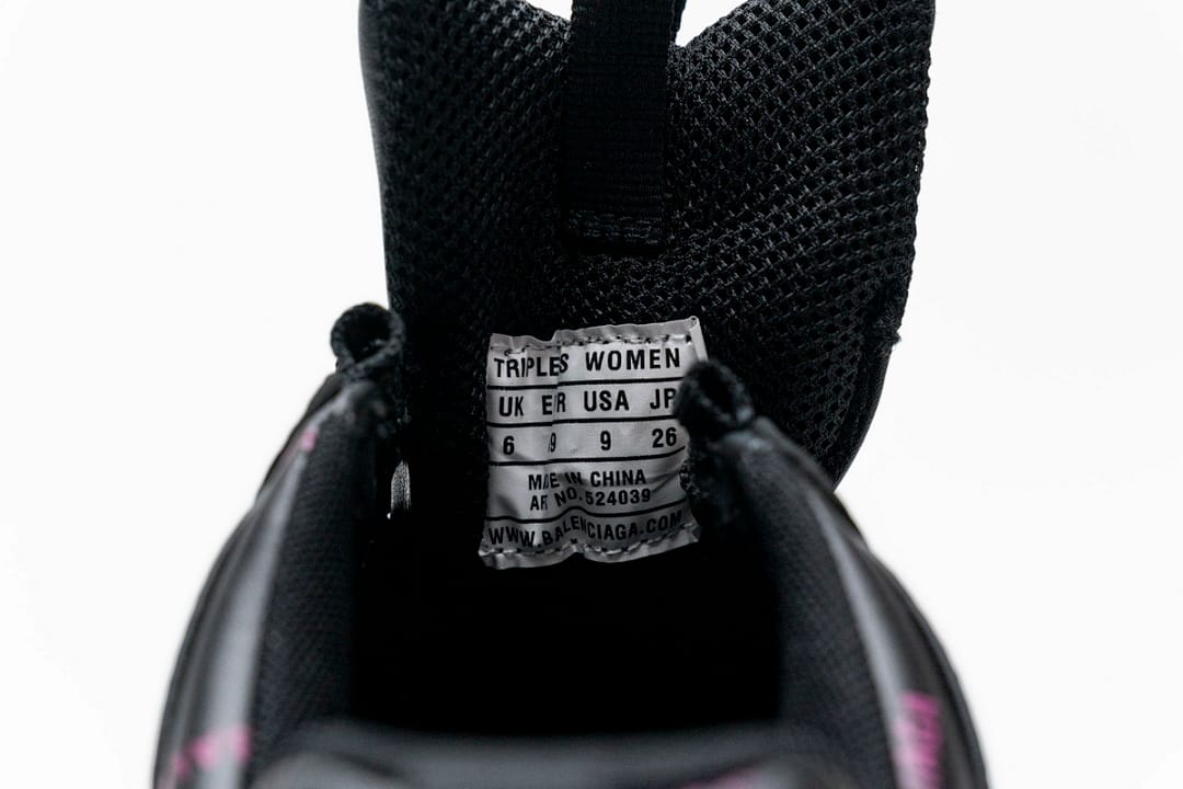 Balenciaga Triple S Letter Black Pink