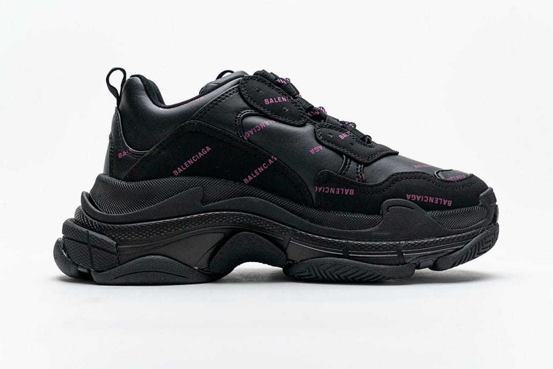 Balenciaga Triple S Letter Black Pink